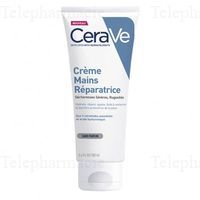 CERAVE Cr&egrave;me mains r&eacute;paratrice s&eacute;cheresses s&eacute;v&egrave;res, rugosit&eacute;s 100ml