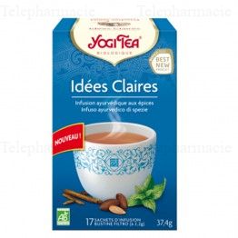 YOGI TEA Id&eacute;es Claires 17 sachets de 2.2g