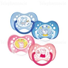 DODIE DUO Sucette anat silic +18m peppa B/2