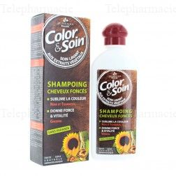 LES 3 CH&Ecirc;NES Color et Soin shampooing cheveux fonc&eacute;s flacon 250ml