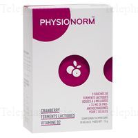 PHYSIONORM CRANBERRY G&eacute;l B/30