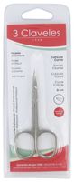 3 CLAVELES Ciseaux &agrave; envies courb&eacute; 9 cm