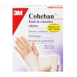 3M Coh&eacute;ban bande 7cm x 3m Blanc