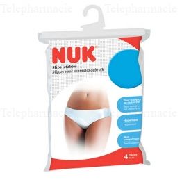 NUK Slips jetables 4 pi&egrave;ces Taille L (44-46)
