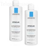 Effaclar eau micellaire purifiante visage et yeux 2x400ml