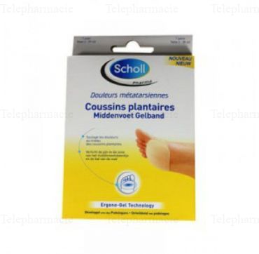 SCHOLL Coussins plantaires douleurs m&eacute;tatarsiennes Taille 39/42
