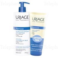 URIAGE Xemose Baume Ol&eacute;o-Apaisant Anti-Grattage 500 ml + Huile lavante apaisante 200ml