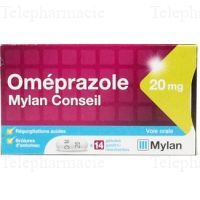 OMEPRAZ MYL CO 20mg G&eacute;l ga Plq PVC/PVDC/Alu/7