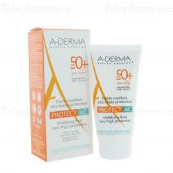 A-DERMA Protect AC fluide matifiant tr&egrave;s haute protection SPF 50+