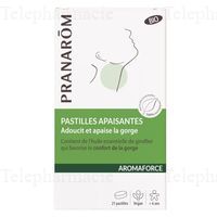 PRANAROM Aromaforce -  Pastilles Gorge Apaise et Adoucit x21 