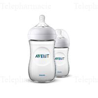 AVENT BIB NATURAL PP 260MLX2