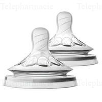 AVENT NATUR TETINX2 DEBIT NN 0M 1GTTE