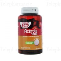 NUTRISANTE Ac&eacute;rola 1000 comprim&eacute;s &agrave; croquer go&ucirc;t cerise x 60