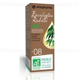 ARKOPHARMA Arkoessentiel - Huile essentielle d&rsquo;Eucalyptus radiata N&deg;08 Bio flacon 10ml