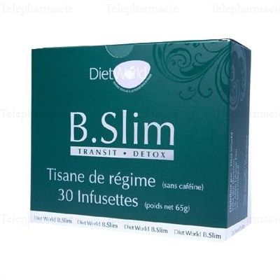 DIETWORLD B-Slim Tisane de r&eacute;gime transit et d&eacute;tox