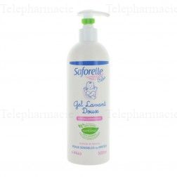 SAFORELLE B&eacute;b&eacute; gel lavant doux Flacon pompe 500ml