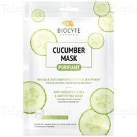 BIOCYTE Cosm&eacute;tique - Cucumber mask purifiant sachet de 1 masque de 10g