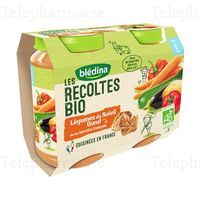 BLEDINA RECOL BIO LEGUMES BOEUF 2X200g