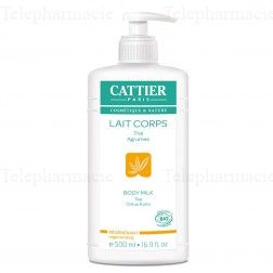 CATTIER Lait corps r&eacute;g&eacute;n&eacute;rant parfum th&eacute; agrumes bio