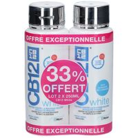 CB12 White complexe buccal go&ucirc;t menthe l&eacute;g&egrave;re flacon 250 ml lot de 2