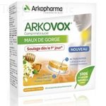 ARKOPHARMA Activox - Arkovox maux de gorge comprim&eacute;s bicouches &agrave; sucer x 20