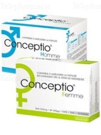 Pack Conceptio Femme (30 g&eacute;lules - 30 capsules) et Conceptio Homme (30 sachets - 90 capsules)