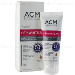 ACM Depiwhite.M - Cr&egrave;me protectrice teint&eacute;e SPF 50+ tube 40 ml