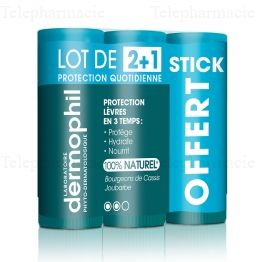 Sticks L&egrave;vres Protection Quotidienne Lot de 3 x 4g