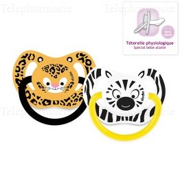DODIE Sucettes Physiologiques silicone lot de 2 +6 mois REF P67