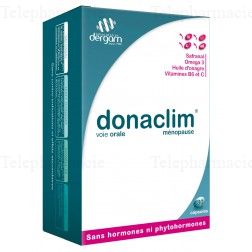 DERGAM Donaclim m&eacute;nopause 180 capsules