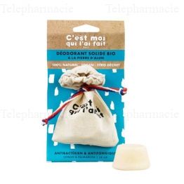 C'EST MOI QUI L'AI FAIT D&eacute;odorant solide Bio &agrave; la pierre d'alun "Antibact&eacute;rien & antifongique" 28g