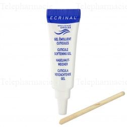 ECRINAL Gel &eacute;mollient cuticules tube 10ml + b&acirc;tonnet repousse cuticules