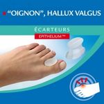 EPITACT &Eacute;carteurs d'hallux valgus oignon &agrave; l'&eacute;pith&eacute;lium lot de 2