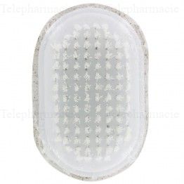ESTIPHARM Pierre ponce 2 en 1 avec brosse (couleur al&eacute;atoire)