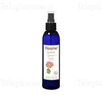FLORAME Eau florale de g&eacute;ranium bio flacon spray 200ml