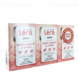 LERO Esthetic' Derm soin de la peau Lot de 3 bo&icirc;tes de 30 capsules