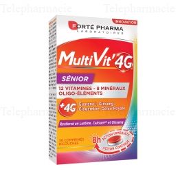 FORT&Eacute; PHARMA MultiVit'4G S&eacute;nior 30 comprim&eacute;s
