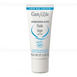 GAMARDE Hydratation active - Fluide hydratant l&eacute;ger bio tube 40g
