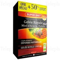 SUPERDIET Gel&eacute;e royale bio ampoules 15ml x 30
