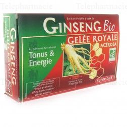 Ginseng gel&eacute;e royale acerola bio bt20+10 superdiet