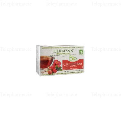 Bio Infusion Circulation Saveur Cassis Framboise n&deg;9 - 20 sachets