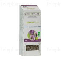 L'HERB&Ocirc;THICAIRE Fleur Lavande Bio Plante pour tisane 50g