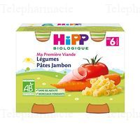 HIPP PVPP LEG PATES JAMBON 6M 2X190GR