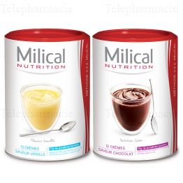 MILICAL Cr&egrave;mes minceur hyperprot&eacute;in&eacute;es go&ucirc;t caramel 540g