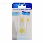 Brossettes 2.5 - 2.2 mm micro fine conique jaune pack de 3 recharges