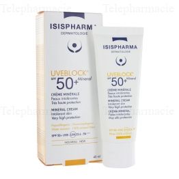 ISISPHARMA Uveblock SPF50 Cr&egrave;me minerale 40ml