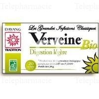 DAYANG Infusion bio verveine 20 sachets