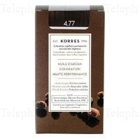 KORRES Coloration Permanente - Huile d'argan coloration haute performance Maron intense 4.77