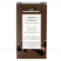 KORRES Coloration permanente - Huile d'argan blond fonc&eacute; 6.0