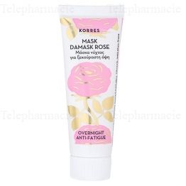 KORRES Beauty Shots - Masque nuit rose de damas tube 18ml